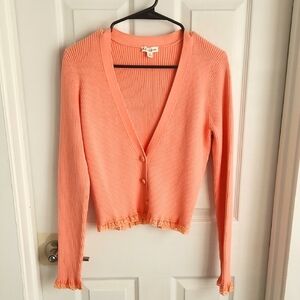 For Love And Lemons Coral Cardigan